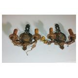 Pair of Antique Wall Sconces Pair of Antique Wall Sconces