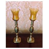 Pair of Vintage Brass Candle Sticks Pair of Vintage Brass Candle Sticks