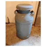 Vintage Painted Metal Milk Jug Vintage Painted Metal Milk Jug
