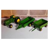 Metal ERTL John Deere 5020 with Trailers Metal ERTL John Deere 5020 with Trailers