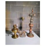 3 Vintage Table Lamps 3 Vintage Table Lamps