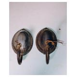 Pair of Vintage Metal Wall Sconces Pair of Vintage Metal Wall Sconces