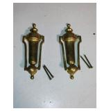 Pair Brass AWS Vintage Door Knockers Pair Brass AWS Vintage Door Knockers