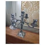 Silverplate 5 Candle Candelabra Silverplate 5 Candle Candelabra