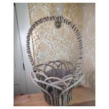 Large Handmade Wood Basket Large Handmade Wood Basket