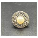Vtg Sterling Pearl Ring Vtg Sterling Pearl Ring