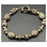 Vtg Sterling Silver Beaded Bracelet Vtg Sterling Silver Beaded Bracelet