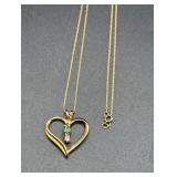 Vtg 10K Gold Heart Pendant Necklace Vtg 10K Gold Heart Pendant Necklace