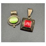 Vtg Mexico 925 Silver Pendants Vtg Mexico 925 Silver Pendants