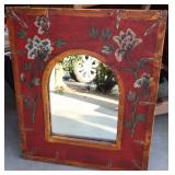 Decorative Mirror With Floral Design Decorative Mirror With Floral Design