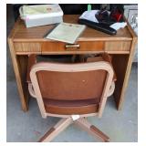 Desk with Rolling Chair and Accessories Desk with Rolling Chair and Accessories