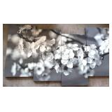 Vtg 4-Panel Blossom Wall Art Vtg 4-Panel Blossom Wall Art