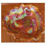 Vtg Carnival Glass Bowl Vtg Carnival Glass Bowl
