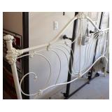 Vtg White Metal Headboard Vtg White Metal Headboard