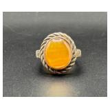 Vtg Sterling Gemstone Ring Vtg Sterling Gemstone Ring