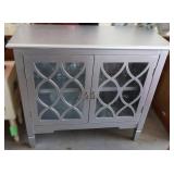 Silver Cabinet with Glass Doors Silver Cabinet with Glass Doors