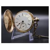 Vtg Fine Silver Pocket Watch Vtg Fine Silver Pocket Watch