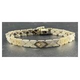 Vtg Sterling Silver Bracelet � 18.11g Vtg Sterling Silver Bracelet � 18.11g