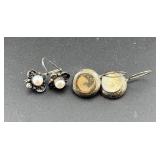 Two Pairs of 925 Dangle Earrings Two Pairs of 925 Dangle Earrings