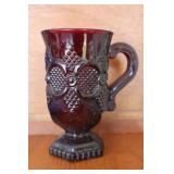 Vtg Avon Ruby Red Glass Mug Vtg Avon Ruby Red Glass Mug