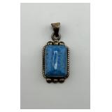 Mexico 925 Polished Stone Pendant Mexico 925 Polished Stone Pendant