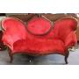 Victorian Style Carved Wood Sofa