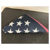 Vtg Folded American Flag Display