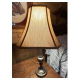Vtg Table Lamp with Tapered Shade25" tall
