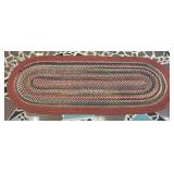 Oval Braided Multicolor Rug72×27.5
