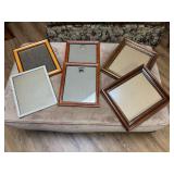 Six Vtg Picture FramesLargest Frame 10.5 x12.5
