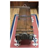 Vtg Wooden Ammunition Box Table44x13x18