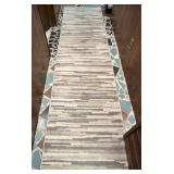 Gray And Beige Runner Rug10