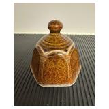 Vtg Ceramic Butter Bell Dish4x4x4