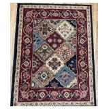 Vtg Multicolor Area Rug with Patterns64×46