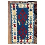 Handwoven Wool Geometric Rug46×26
