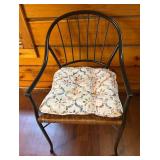 Metal Chair with Woven Seat19×33