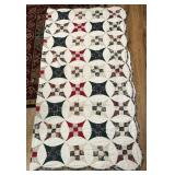 Vtg Patchwork Quilt82×84