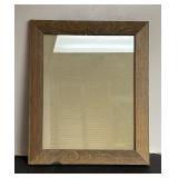 Rustic Wood-Framed Mirror17.5×20.5