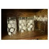 Glassware With Snowflake Design