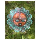 Metal Tribal Wall Art Signed 1994