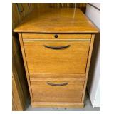 Vtg Wooden 2-Drawer Filing Cabinet20x24x29