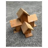 Wooden Multi-Birdhouse Decor Piece21×19