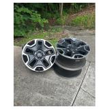4 Jeep Black Alloy Wheels17"