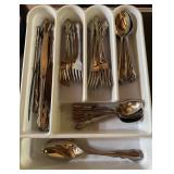 Vtg Silver-Plated Flatware Set