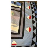 Vtg King Nautical Quilt