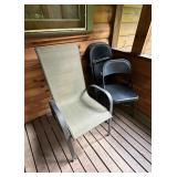 Outdoor Chair Set with Folding Chairs
