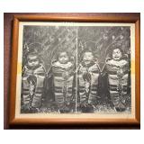 Vtg The Cayuse Twins Native American Photo Print1