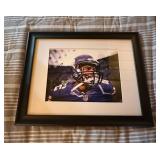 Framed Autographed Photo of Retired NFL Minnesota