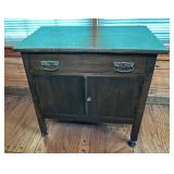 Vtg Wooden Sideboard Cabinet31x18x29.5