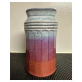 Handmade Multicolor Ceramic Vase9" tall